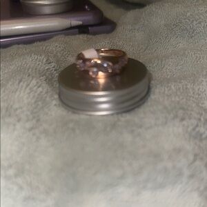 Elegant Gold and Purple Ring